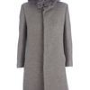 Undercover Faux Fur Collar Coat in Gray (grey) - Lyst