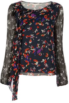 Vanessa Bruno Floral Print Blouse - Lyst