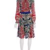 Versace Pattern Dress in Blue - Lyst