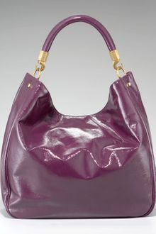 Yves Saint Laurent Roady Patent Hobo - Lyst