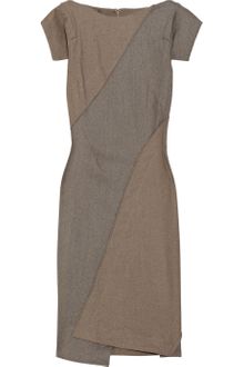 Zac Posen Paneled Wool-blend Dress - Lyst