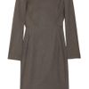 Zac Posen Woolblend Dress in Brown - Lyst