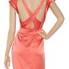 Zac Posen Jabot Silkblend Satin Dress in Orange - Lyst