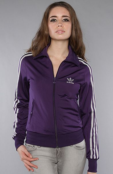 Adidas The Firebird Track Top in Purple (eggplant) | Lyst