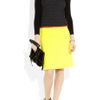 Christopher Kane Stretch Woolcrepe Pencil Skirt in Yellow - Lyst
