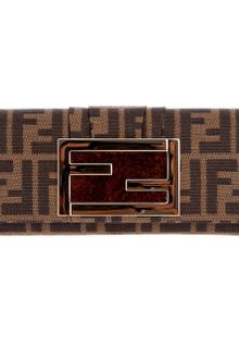 Fendi Buckled Monogram Wallet - Lyst