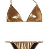 Gucci Metallic Triangle Bikini in Gold (bronze) - Lyst