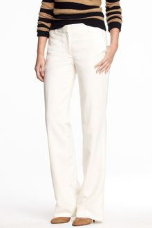 J.Crew Café Trouser In White Stretch Wool - Lyst