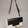 Lanvin Leather Shoulder Bag in Black (white) - Lyst