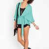 Nasty Gal Osaka Kimono Jacket in Green - Lyst