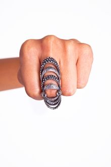 Nasty Gal Caged Knuckle Ring - Lyst
