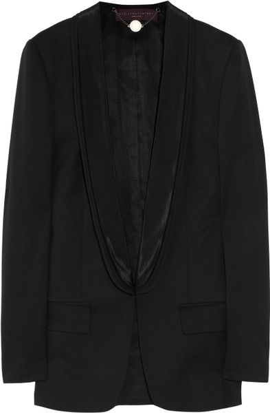 Stella Mccartney Mathilda Wooltwill Blazer in Black - Lyst