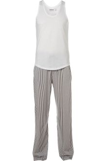 Topman Grey Stripe Pyjama Set - Lyst