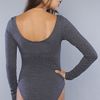 Wildfox The Key To My Heart Edie Leotard  in Gray (black)