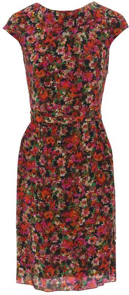 Erdem Miren Printed Silk Dress in Floral - Lyst