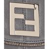 Fendi Shimmer Leather Shoulder Bag in Gray (slate)