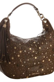 Jimmy Choo Large Leather Solar Hobo - Lyst