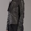 Rick Owens Leather Jacket in Black - Lyst