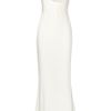 Alexander Mcqueen Cowlneck Silkcrepe Gown in White - Lyst