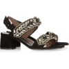 Marni Embellished Suede Sandals in Black - Lyst