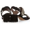 Marni Embellished Suede Sandals in Black - Lyst