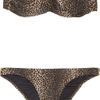 Melissa Odabash Martinique Twisted Bandeau Bikini in Animal - Lyst