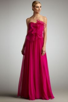 Notte By Marchesa Strapless Floral-bodice Gown - Lyst