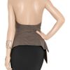 Rick Owens Jersey and Duchesssatin Halterneck Top in Brown - Lyst