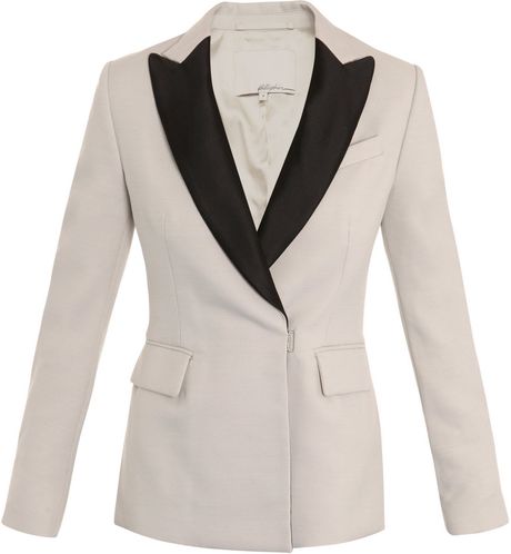 3.1 Phillip Lim Wool And Silk Jacket in Beige (cream) - Lyst