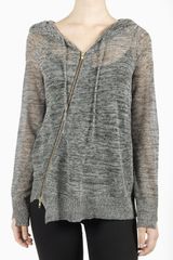 A.L.C. Cameron Zippered Hoodie Sweater