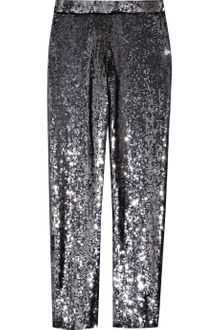 Ashish Sequined Silk Cropped Pants - Lyst