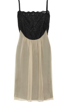 Philosophy di Alberta Ferretti Lace And Silk-Chiffon Dress - Lyst