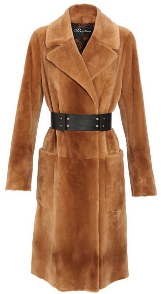 Revillon Mink Fur Overcoat in Beige (camel) - Lyst