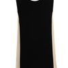 Stella Mccartney Bicolour Crepe Tank with Ruffled Back in Black (black white) - Lyst