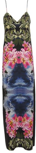  Hawaii Print Evening Dress 