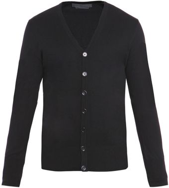 Alexander McQueen Silk and Cashmere Cardigan - Lyst