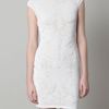 Alexander Mcqueen Engineered Lace Dress in White - Lyst
