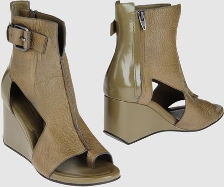 Alexander Wang Ankle Boots in Green - Lyst