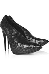 Burberry Prorsum Pointed Python Pumps