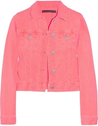  Neon Stretch-Denim Jacket 