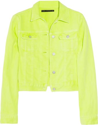 Christopher Kane Neon Stretch-Denim Jacket - Lyst