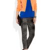 Christopher Kane Neon StretchDenim Jacket in Blue (denim) - Lyst