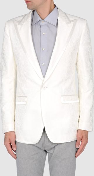 Dolce & Gabbana Blazers in White for Men (ivory) - Lyst
