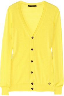 Gucci Fine-Knit Cashmere Cardigan - Lyst