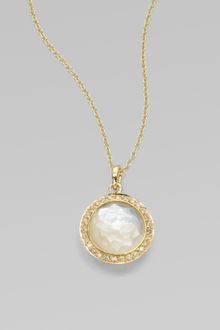 Ippolita Diamond Accented Mother-Of-Pearl 18K Gold Pendant Necklace - Lyst