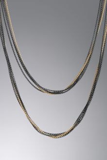 David Yurman Multi Row Chain Necklace - Lyst