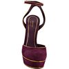 Gucci Grape Glam Suede Huston Ankle Strap Platforms in Purple (grape) - Lyst