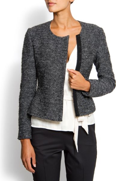 Mango Asymmetric Jacket in Black (02) - Lyst