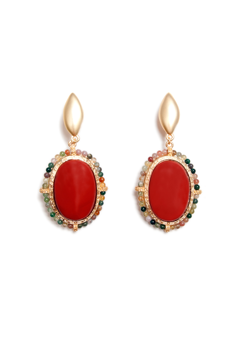 Mango Touch Earrings Large Stone in Red (52) Lyst