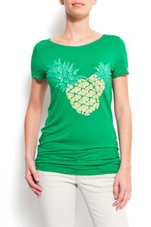 Mango Boat-neck T-shirt - Lyst